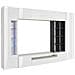 Parete Attrezzata Ocean, Set Salotto Porta Tv, Mobile Soggiorno Multiuso Con Luce Led, 100% Made In Italy, Cm 290x40h192, Bianco Lucido E Ardesia - Foto miniatura 2