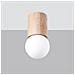 Lampada A Soffitto Boomo 12 Sl. 1191 - Moderno Lampade Da Soffitto Legno Naturale 23x12x12 Cm - Foto miniatura 2