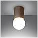 Lampada A Soffitto Boomo 12 Sl. 1191 - Moderno Lampade Da Soffitto Legno Naturale 23x12x12 Cm - Foto miniatura 3