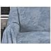 Telo Arredo Granfoulard Copritutto Salvadivano 100% Cotone Disegno Lily Matrimoniale Blu - Foto miniatura 2