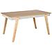 Tavolo Da Pranzo Legno Chiaro E Grigio 150 X 90 Cm Phola - Foto miniatura 5