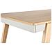 Tavolo Da Pranzo Legno Chiaro E Grigio 150 X 90 Cm Phola - Foto miniatura 6