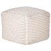 Pouf Daman Cotone Beige Chiaro - Foto miniatura 2