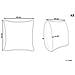 Set Di 2 Cuscini Periwinkle Cotone 45 X 45 Cm Bianco Trama A Cuore - Foto miniatura 3