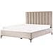 Letto Matrimoniale Con Contenitore Velluto Tortora 180 X 200 Cm Sezanne - Foto miniatura 8