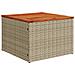 Set Divano da Giardino 7 pz con Cuscini Beige Misto Polyrattan - Foto miniatura 7