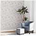 Carta da Parati 3D Motivo Floreale Grigio 10x0,53 m Non Tessuto - Foto miniatura 4