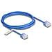 Cavo di rete RJ45 Cat. 6 UTP Ultra Slim 2 m blu con connettori corti - Foto miniatura 1