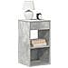 Comodini Con Cassetto 2 Pz Grigio Cemento 35x34x66,5 Cm - Foto miniatura 1
