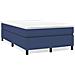 Giroletto A Molle Con Materasso Blu 120x190 Cm In Tessuto - Foto miniatura 2