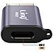 Adattatore Usb-c Femmina Verso Micro-b 3.2 Superspeed Maschio 10gbps, Grigio - Foto miniatura 3