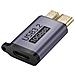 Adattatore Usb-c Femmina Verso Micro-b 3.2 Superspeed Maschio 10gbps, Grigio - Foto miniatura 1