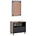 Set di mobili per il bagno 2 pcs Grigio 62 x 33 x 58 cm - Foto miniatura 6