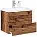 Mobile con Lavabo Integrato Legno Antico - Foto miniatura 2