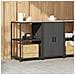 Set di Stoccaggio per Cucina 2 pcs Antracite 120 x 50 x 92 cm - Foto miniatura 4