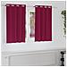 Tende con tende 2 pcs Rosso Vino 140x140cm Poliestere - Foto miniatura 2