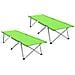 Letto da campeggio pieghevole 2 pcs Verde scuro - Foto miniatura 1