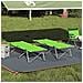 Letto da campeggio pieghevole 2 pcs Verde scuro - Foto miniatura 2