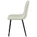 Sedia imbottita TYRA - Elegante beige per soggiorno x3 - Foto miniatura 5
