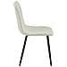 Sedia imbottita TYRA - Elegante beige per soggiorno x3 - Foto miniatura 7