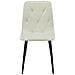 Sedia imbottita TYRA - Elegante beige per soggiorno x3 - Foto miniatura 3
