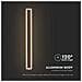 Lampada LED da Muro - Corten - 85x54x625mm, colore Corten - Foto miniatura 4