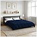 Duvet Invernale Trapuntato Blu Scuro 200 x 240 cm Microfibra - Foto miniatura 2