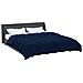 Duvet Invernale Trapuntato Blu Scuro 200 x 240 cm Microfibra - Foto miniatura 3