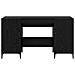Scrivania Rovere Nero 140 x 50 x 75 cm Legno multistrato - Foto miniatura 6