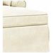 Chaise Longe con Gonna con cuscino 3 pcs Crema Tessuto in Cords - Foto miniatura 7