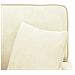 Chaise Longe con Gonna con cuscino 3 pcs Crema Tessuto in Cords - Foto miniatura 9