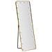 Specchio Da Terra Hollywood Rettangolare Con Cornice Oro E Luci Led 57x166 Cm - Foto miniatura 1