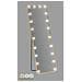 Specchio Da Terra Hollywood Rettangolare Con Cornice Oro E Luci Led 57x166 Cm - Foto miniatura 7