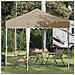 Tenda per feste a pop-up 195 x 195 x 245 cm Crema - Foto miniatura 2