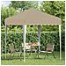 Tenda per feste a pop-up 195 x 195 x 245 cm Crema - Foto miniatura 3