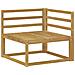 Set di divani da esterno 7 pcs Bianco Legno di Acacia Massello - Foto miniatura 5