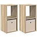 Comodino con cassetto 2 pcs Rovere Sonoma 30,5 x 27 x 59,5 cm - Foto miniatura 1