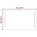 Specchio da bagno LED Trasparente 40 x 70 cm vetro temperato - Foto miniatura 9