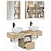 Set di Armadi da Bagno 5 pcs Rovere Sonoma 43 x 11,5 x 60,5 cm - Foto miniatura 3