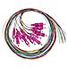 ver Set 12 Cavi Pigtail Fibra Ottica Colorati Connettori Sc Om4 Simplex 2 Mt - Foto miniatura 1