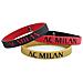 Milan Tris Braccialetti In Silicone Con Logo A. c. Milan - Prodotto Ufficiale - Foto miniatura 1