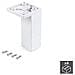 Gambe Per Mobili, Piedi Per Mobile In Plastica, Set Di Piedini Con Viti Di Fissaggio, Dicersi Modelli (h 100mm Di Angolo (set Di 4 Pz), Bianco)  - Foto miniatura 1