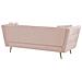 Divano A 3 Posti Di Velluto Rosa Frederica - Foto miniatura 2