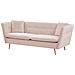 Divano A 3 Posti Di Velluto Rosa Frederica - Foto miniatura 3