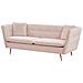Divano A 3 Posti Di Velluto Rosa Frederica - Foto miniatura 4