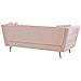 Divano A 3 Posti Di Velluto Rosa Frederica - Foto miniatura 12
