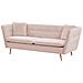 Divano A 3 Posti Di Velluto Rosa Frederica - Foto miniatura 15