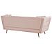 Divano A 3 Posti Di Velluto Rosa Frederica - Foto miniatura 6