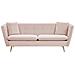 Divano A 3 Posti Di Velluto Rosa Frederica - Foto miniatura 16