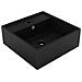 Lavabo Troppopieno Quadrato Nero Opaco 41x41cm Ceramica - Foto miniatura 1